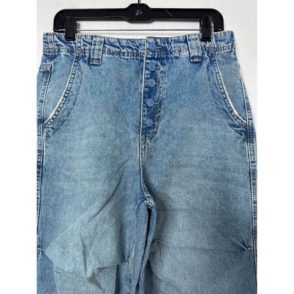 NWT‎ Free People We The Free Eden Slouchy Wide Leg Jeans  $148